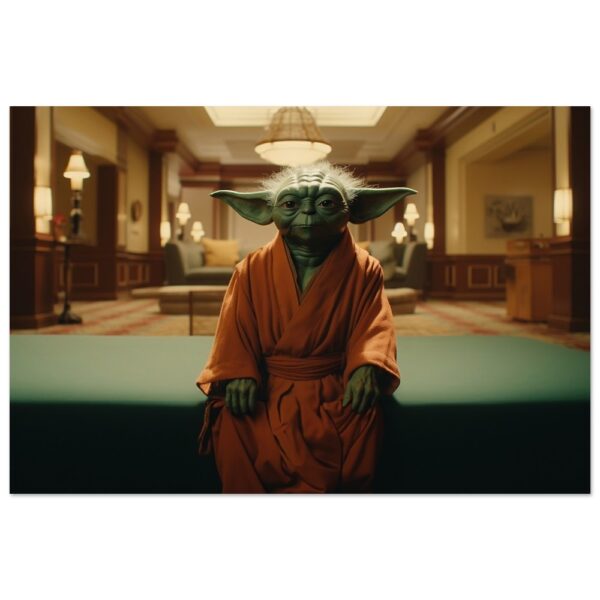 Yoda in Wes Anderson style