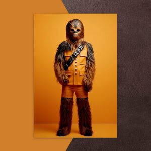 Star Wars Orange Serie | Chewie Postkarte | Orangen sind Gesund