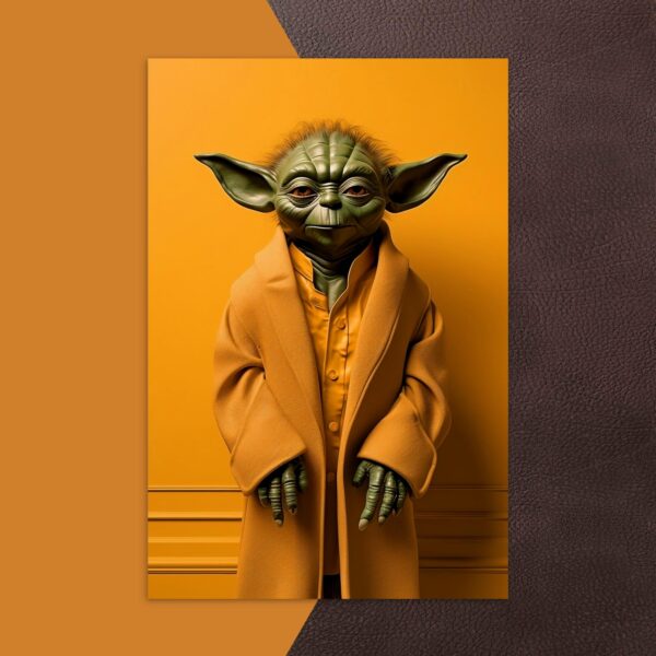 Star Wars Orange Serie | Yoda Postkarte | Orangen sind Gesund