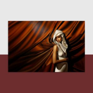 Feministische Art-Déco-Postkarte – Vintage Karte für starke Frauen – Empowerment Kunst – Geschenk für Feministinnen