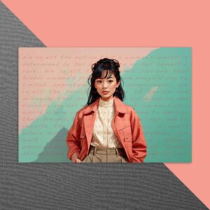 Feminism Postcard POC Asian | Women’s Power | Equal Rights | Statement | 10 postcards (any) = free delivery